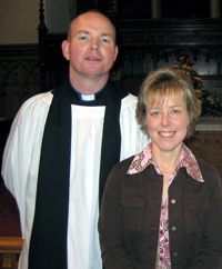 The Rev Ken McGrath and his wife Anette.